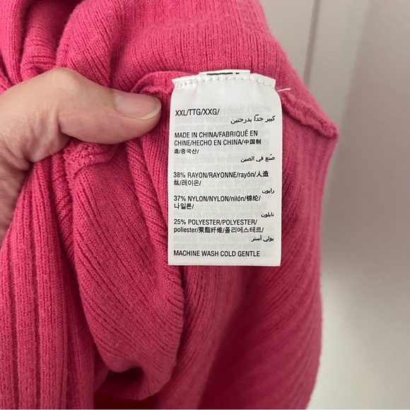 Style & Co Women’s Pink Boatneck Ribbed Sweater Rayon Nylon XXL - Picture 5 of 11